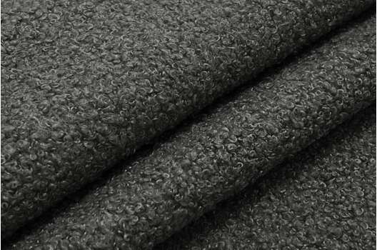 Мебельный велюр букле, Барашек темно-серый