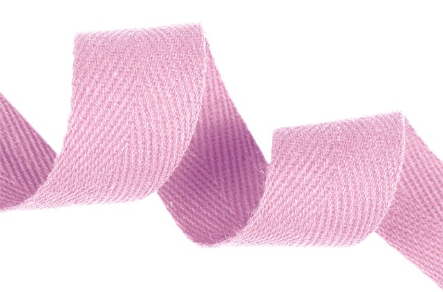 Тесьма киперная, 20 мм, плотная, светло-розовая (134)