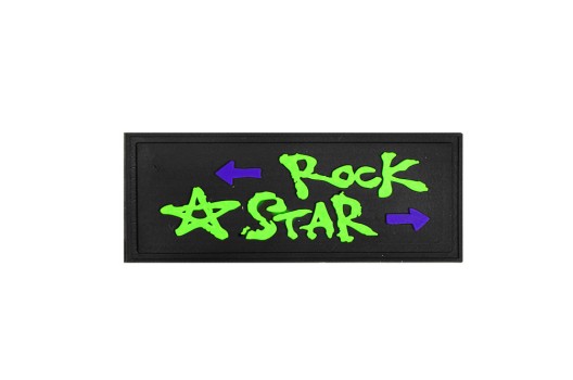 Нашивка Rock Star, 6х2.5 см