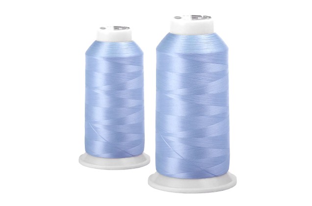 Нитки швейные текстурированные MAXag basic некрученые 150D/1 (5000м), голубые (659)