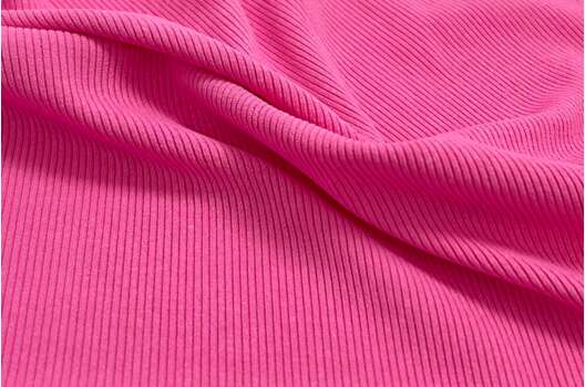 Трикотаж лапша, 0.1 см, розовая