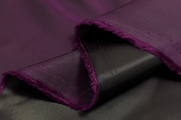Подкладка атласная с вискозой (S134/7), темно-коричневая с фиолетовым 2
