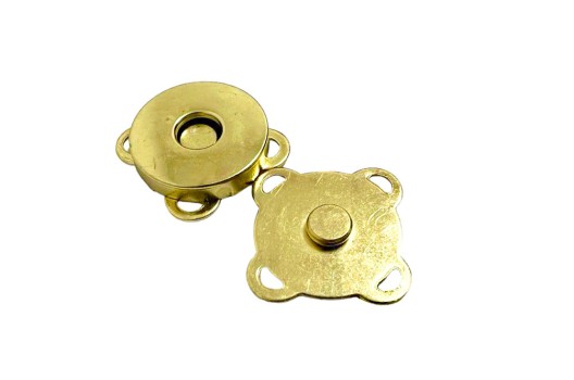 Кнопка пришивная MKK, магнитная, 19 мм, золото