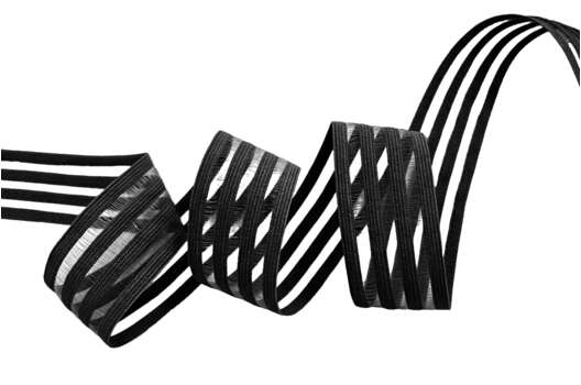 Резинка декоративная нейлон, 30 мм, черная