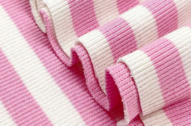 Кашкорсе к трехнитке, Полоска бело-розовая, Турция (АКЦИЯ) 1