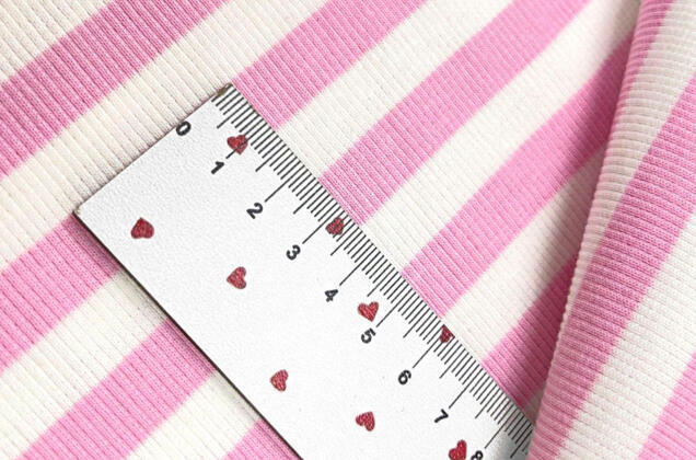 Кашкорсе к трехнитке, Полоска бело-розовая, Турция (АКЦИЯ) 2