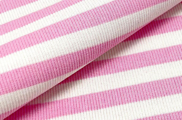 Кашкорсе к трехнитке, Полоска бело-розовая, Турция (АКЦИЯ) 3