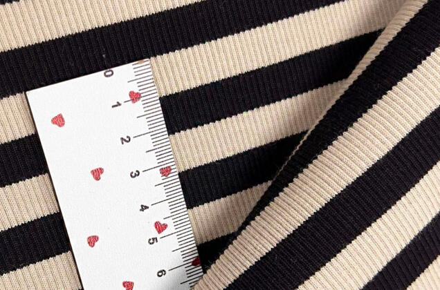 Кашкорсе к трехнитке, Полоска бежево-черная, Турция (АКЦИЯ) 2