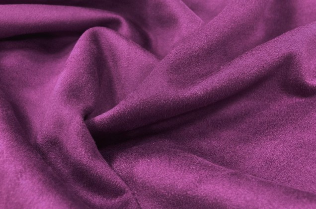 Замша на трикотаже , фиолетовый цвет, N12 3