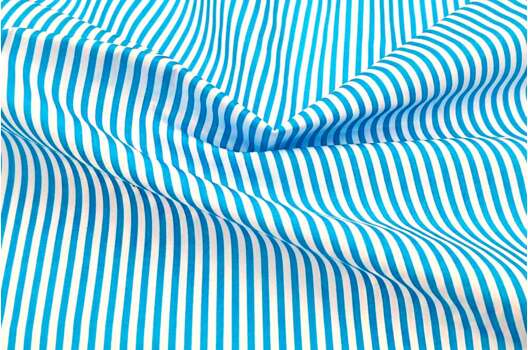 Рубашечная поливискоза, Полоска ярко-голубая 2 мм