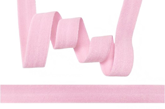 Резинка бельевая окантовочная матовая 15 мм, нежно-розовая