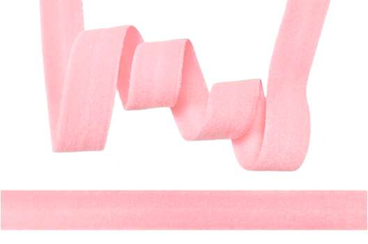 Резинка бельевая окантовочная матовая 15 мм, нежно-розовая