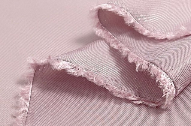 Подкладочная ткань с вискозой (S009/11), рубчик нежно-розовый 2