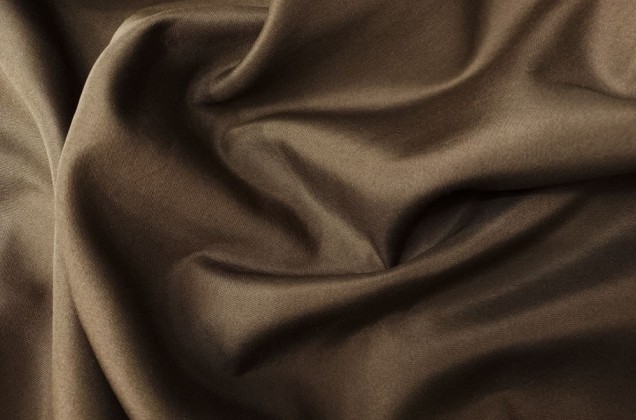 Курточная ткань на флисе, коричневый