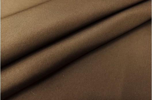 Курточная ткань на флисе, коричневый