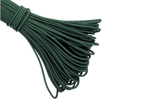 Резинка шляпная 2 мм, темно-зеленая (F273)
