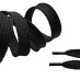 Шнурок плоский, 130 см цвет: черный