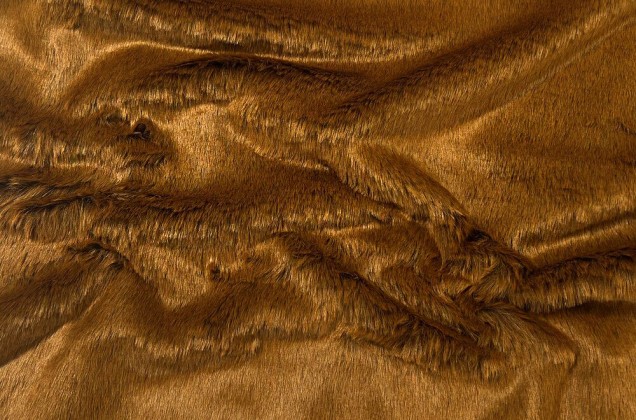 Мех искусственный средневорсовый, коричневый (ИС2301-2АД3)