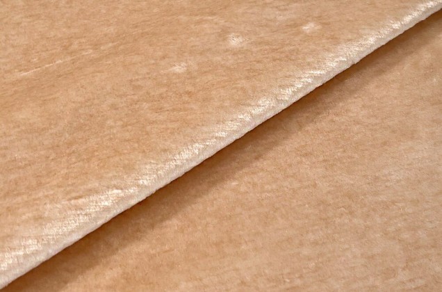 Мех искусственный средневорсовый, кремово-персиковый (И-58Д6) 2