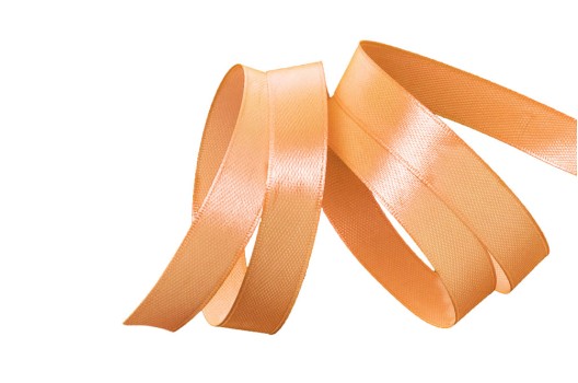 Лента атласная IDEAL, 12 мм, бледно-оранжевая (3064)