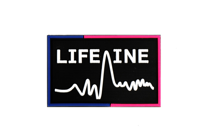 Нашивка Life Line, 2.8х4.5 см