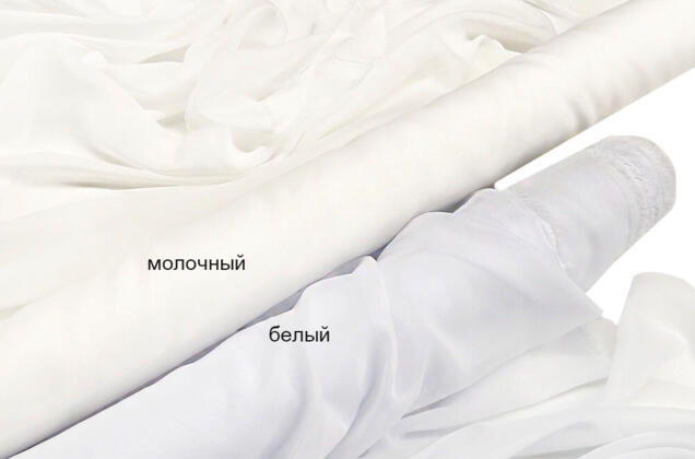 Шифон light, молочный 5