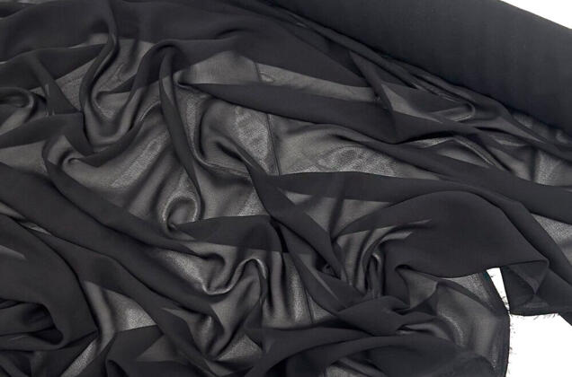 Шифон light, черный 2