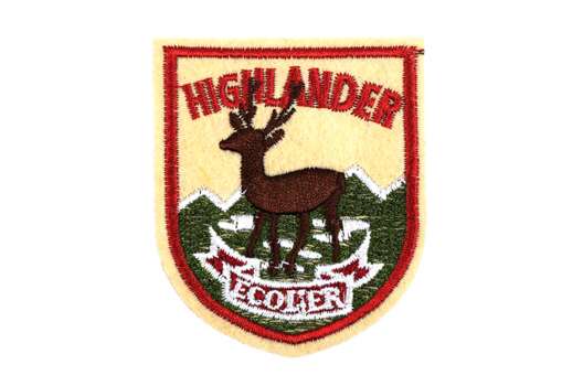 Термоаппликация, Highlander олень, 6х7 см