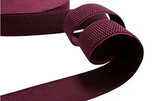 Резинка помочная, бордо (F178), 40 мм