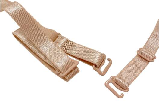 Бретели для бюстгальтера 10 мм, бежевые