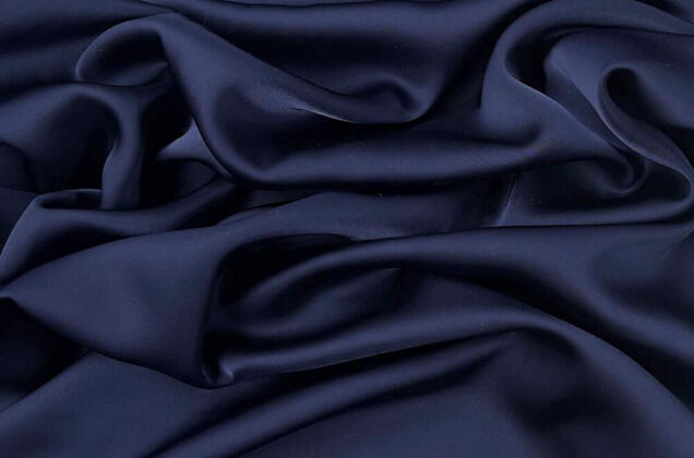 Двойной Армани Шелк, темно-синий 1