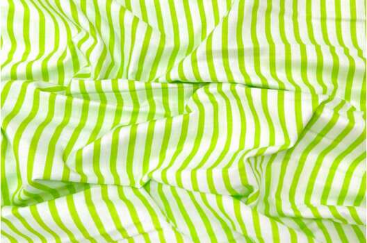 Польский хлопок, Полоска бело-салатовая, 160 см
