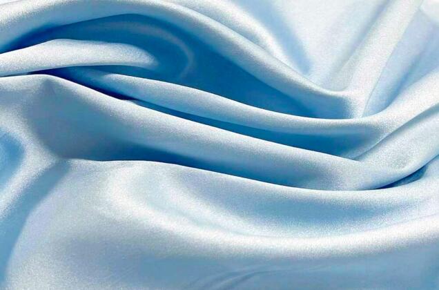 Свадебный сатин с лайкрой GIZIA, светло-голубой, Турция 2