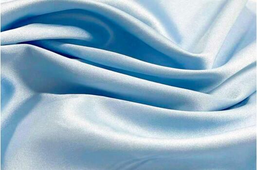 Свадебный сатин с лайкрой GIZIA, светло-голубой, Турция