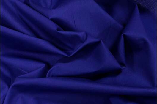 Поплин хлопок стрейч, темный василек