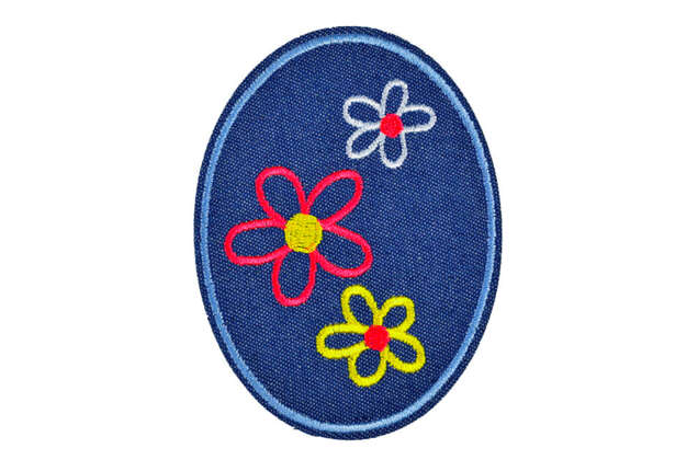 Термоаппликация, Цветочки, 7.5х9.5 см