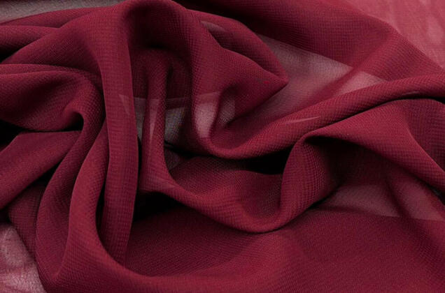 Шифон, цвет марсала 1