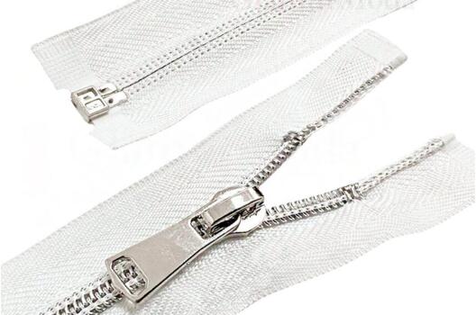 Молния спиральная MaxZipper, 50 см, тип 5, молоко с серебром, разъемная