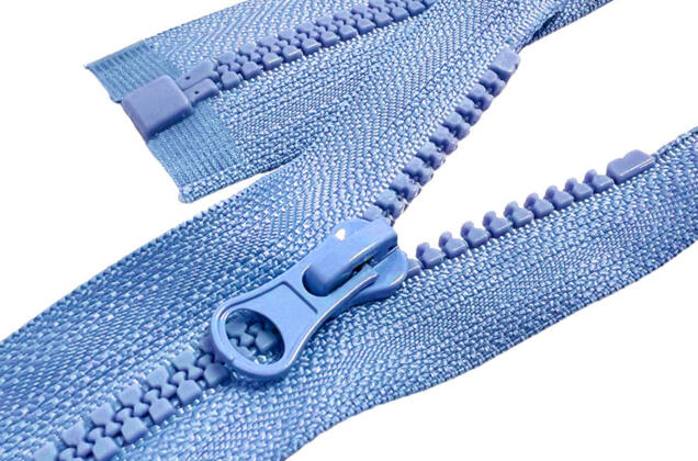 Молния трактор MaxZipper, 40 см, тип 5, разъемная, голубая (F331)