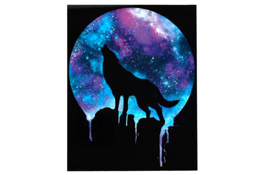 Термонаклейка Ночной волк, 18.8х24 см