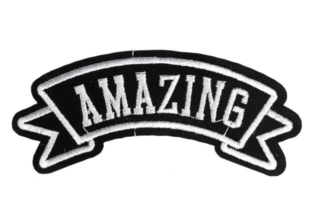 Термоаппликация, Amazing, 3.4х10.5 см