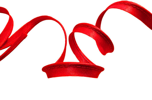 Кант атласный, 11 мм, красный (162)