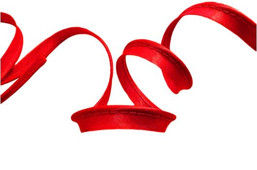 Кант атласный, 11 мм, красный (162)