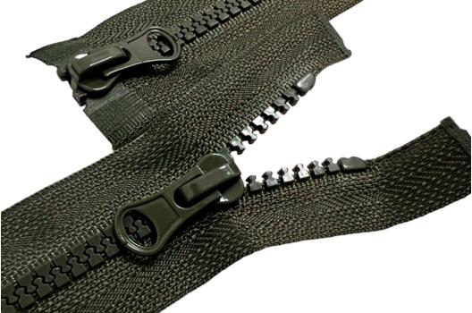 Молния трактор MaxZipper пластиковая, 80 см, тип 5, хаки (F328), 2 замка, разъемная