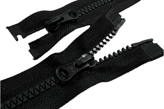 Молния трактор MaxZipper пластиковая, 80 см, тип 5, черная (F322), 2 замка, разъемная