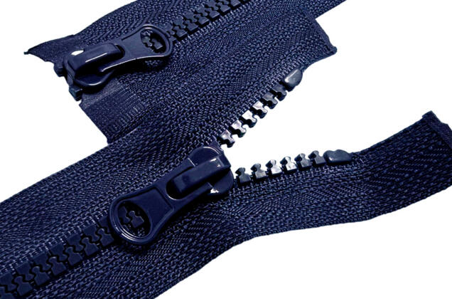 Молния трактор MaxZipper пластиковая, 80 см, тип 5, синяя (F330), 2 замка, разъемная
