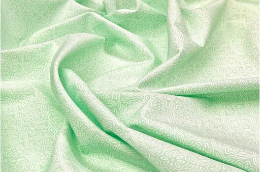 Рубашечный хлопок, Этнический цветочный мятный, Польша