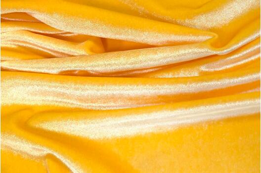 Бархат стрейч, закатное золото
