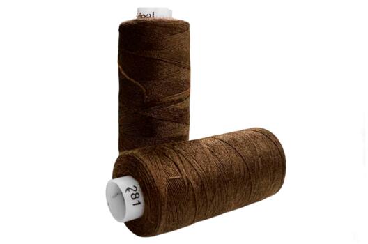 Нитки бытовые IDEAL, 40/2, цвет 281 коричневый