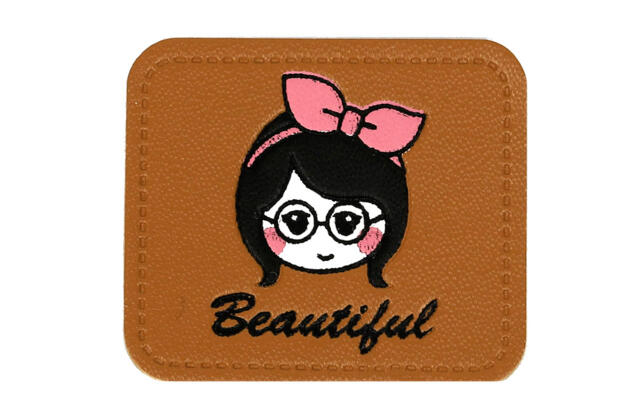 Нашивка, Девочка Beautiful, 4.1х3.6 см